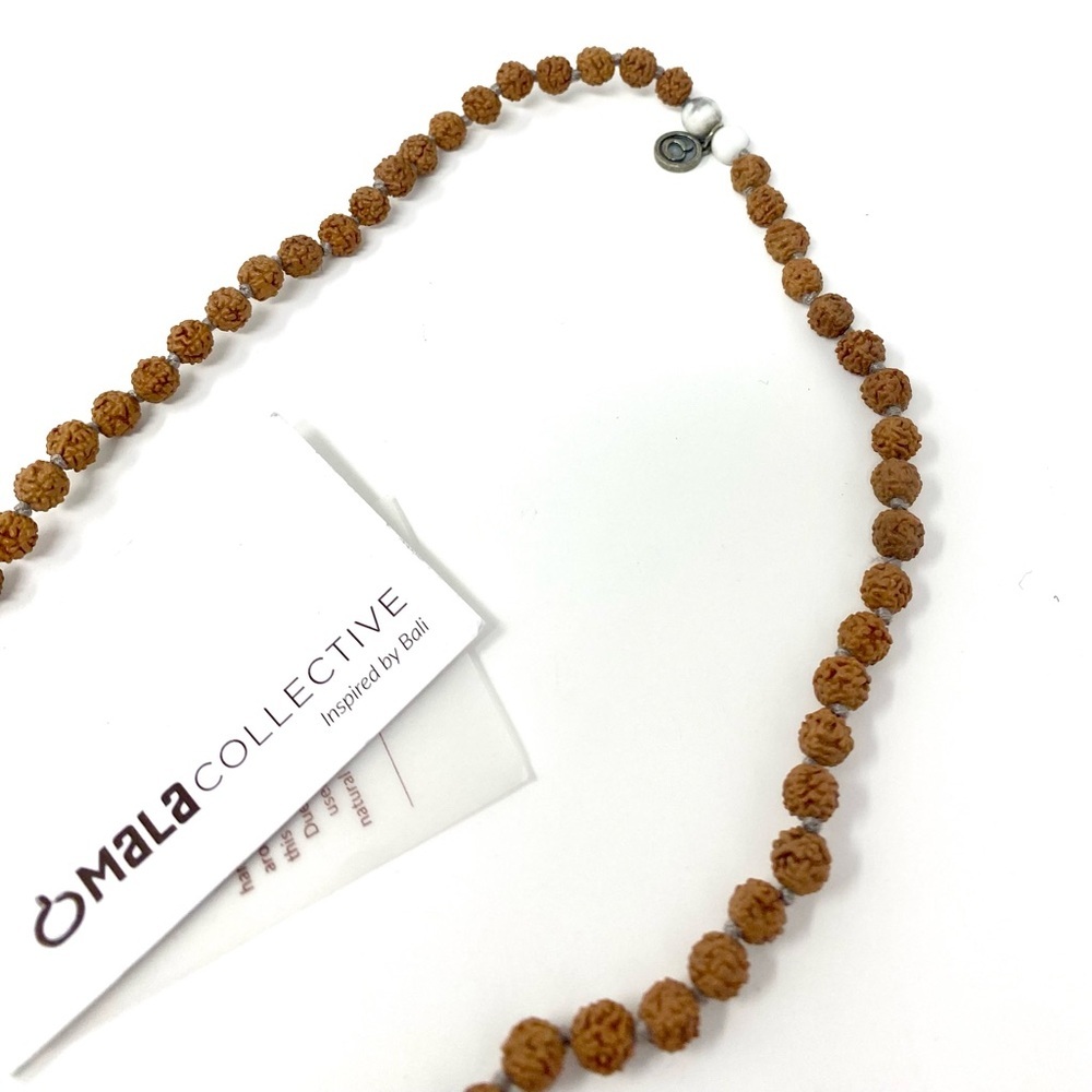 NWT Free People x Mala Collective Bead Tassel White Howlite Bali Necklace - Picture 4 of 8